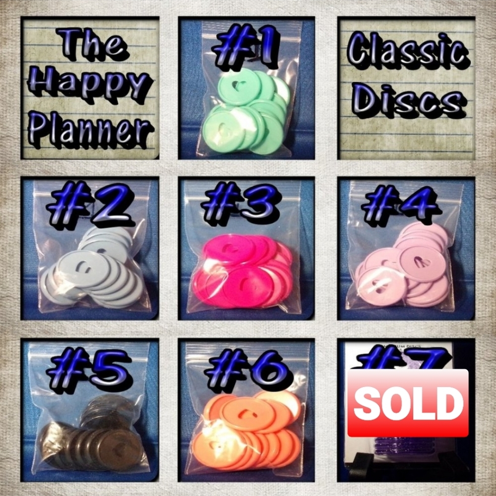 ALL BRAND NEW! Happy Planner Discs {L38}